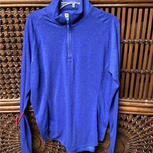 Magellan Outdoors  Blue Quarter-Zip Pullover